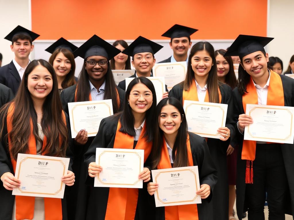 MFTP students with certificates